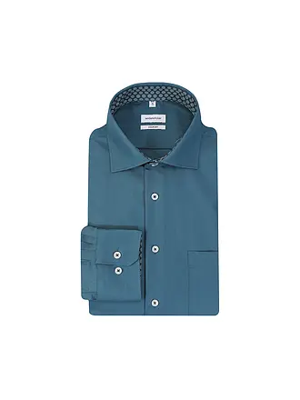 SEIDENSTICKER | Chemise business
Marque: SEIDENSTICKER
Couleur: pétrole
Catégories: Mode, Homme

Longueur des manches: Manches longues
Matière: Coton
Forme du col: Col Kent
Motif: Uni
Coupe (vêtements d'extérieur): Regular
Détails: Poches latérales | 